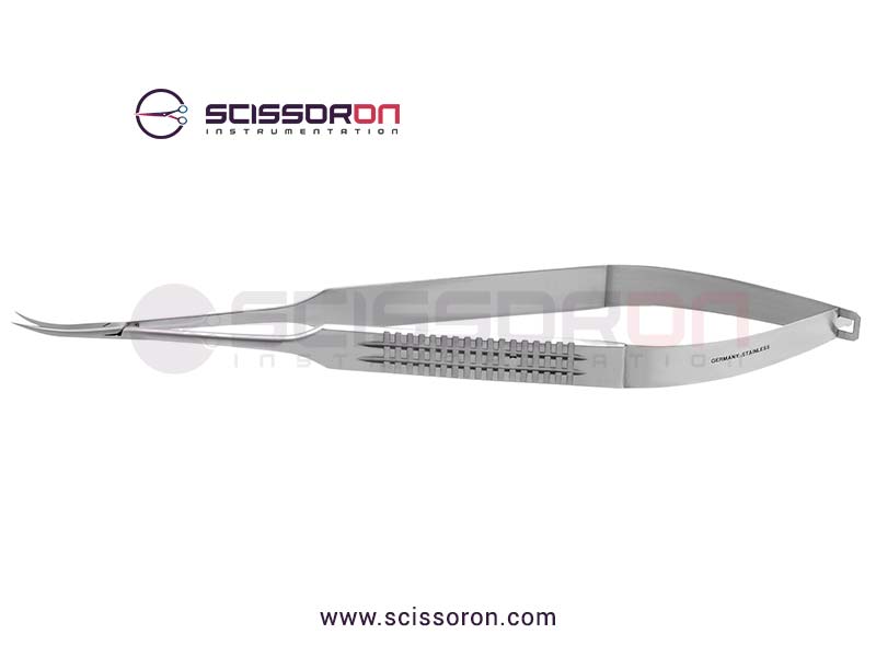 Jacobson-Microsurgical-Scissor-Sharp-End-Curved-Blades